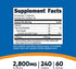 Nutricost D-Ribose 700mg (2800mg Per Serving), 240 Capsules, Vegetarian Friendly, Non-GMO, Gluten Free