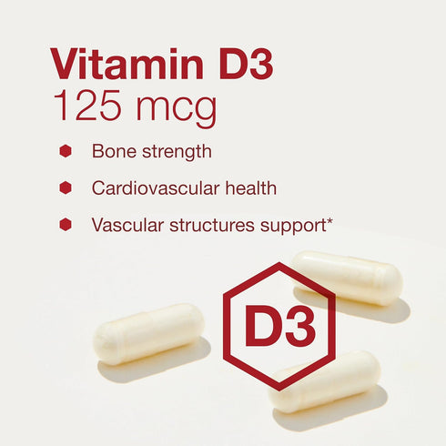 PROTOCOL FOR LIFE BALANCE K2 MK-7 & D3 - 60 Veg Capsules for Vascular Health & Bone Strength