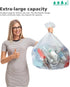 AYOTEE Trash Bags, 20 Gallon, 50 Count, Extra Large Kitchen Trash Bags with Zip Ties, 20-22 Gallon, High Density Clear