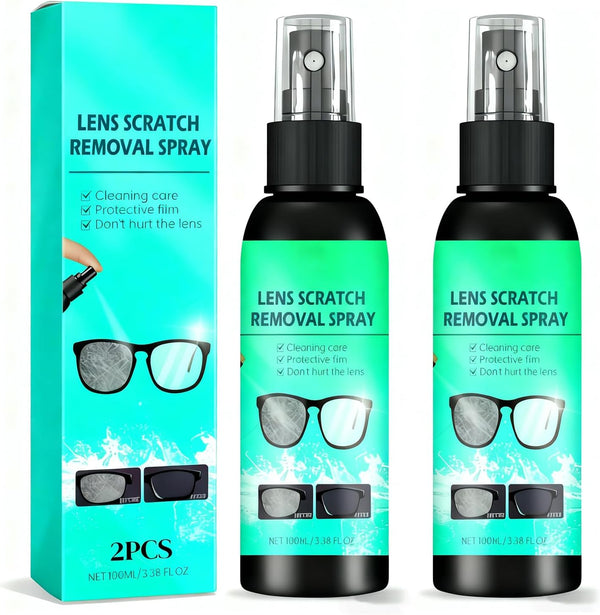 NOBEYSTON 2PCS Lens Scratch Remover for Eye Glasses, Eyeglasses and Sunglasses Scratch Repair,
