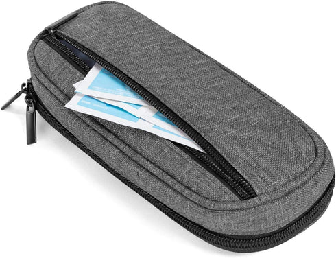 LUXJA Insulin Travel Case, Insulin Bag for Pens and Diabetic Supplies (Bag Only), Gray