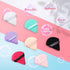 Patelai 15 Pcs Triangle Powder Puff, Ultra Soft Pure Cotton Makeup Puffs, Washable Face Velour for Cosmetic Foundation