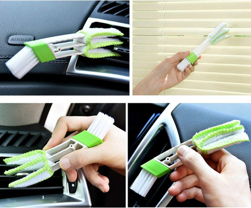 Magic Window Cleaning Brush Set, Hand-held Groove Gap Cleaning Tools for Window Blind and Sliding Door Track