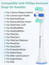Replacement Brush Heads for Philips Sonicare Toothbrush Handles - Pack of 4