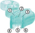 Brilliant Oral Care Baby’s First Toothbrush, Smooth Silicone Bristles for Ages 4+ Months, Green + Clear, 2 Pack