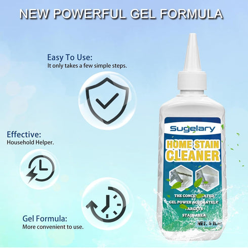 Sugelary Mold Stain Cleaner Gel, 5 fl oz Multi Home Stain Cleaning Gel for Washing Machine, Fridge, Bathroom