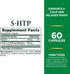 Nature's Bounty 5-HTP Pills and Dietary Supplement, Supports a Calm and Relaxed Mood, 100mg, 60 Capsules