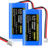 Palowextra 2 Pack 3.7V ICR18650 Lithium ion Rechargeable Battery 5200mAh 1S2P with JST