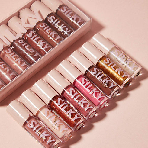 MAEPEOR Shimmer Glossy Lipgloss Set, 8PCS Non-Sticky Moisturizing Lip Gloss, Long-lasting High Shine & Shimmer Liquid