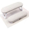Subay Foldable Nail Arm Rest, PU Leather Cushion Hand Holder for Acrylic Nails, Nail Art Accessories Tool - Light Gray