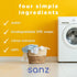 SANZ Hypoallergenic Biodegradable Laundry Detergent, Free and Clear, 64 Loads