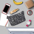 Deanfun Small Waterproof Makeup Case, Cute Cosmetic Bag for Women, Happy Halloween D5-52254