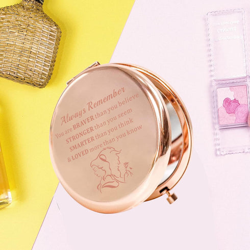 KEYCHIN Beauty Fairy Movie Pocket Mirror - Compact Mirror for Women, Gifts for Girls, Always Remember You are Stronger