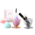 Luxspire Beauty Sponge Blender Holder, Makeup Powder Puff Display Stand, Silver Tool Dryer