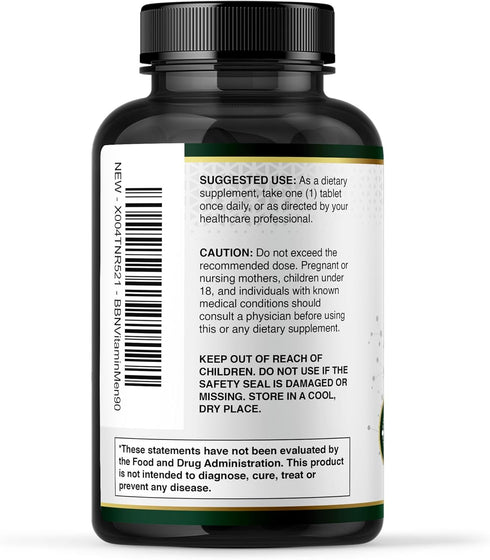 Immune, 90 Built by Nature Multivitamin for Men Mens Multivitamins & Vitamins for Men Daily Energy & Heart Health