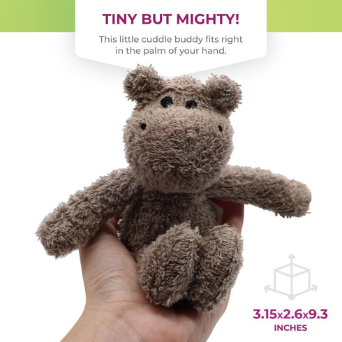 Thermal-Aid Zoo Animals - Mini Happy The Hippo, Heatable Therapeutic Stuffed Animal