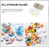 SOPOTUTU 2pcs, 9-Compartment Portable Medicine Organizer Box Weekly Pill Container, Large Capacity Travel Medicine Case