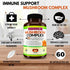 Natural Genius Top 10 Mushroom Extracts - Immune Booster with White Button, Lions Mane, Cordyceps, Chaga, Reishi Plus