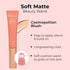MCoBeauty Soft Matte Beauty Wand, Cosmopolitan Blush, Velvety Finish of Buildable Color, Vegan, Cruelty Free Cosmetics