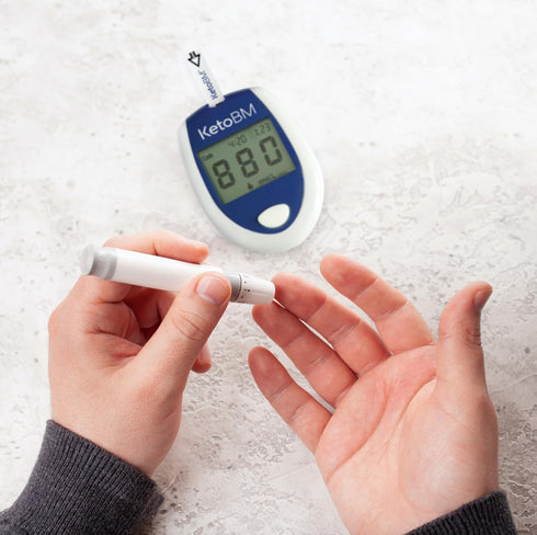 Complete Blood Ketone Meter Kit for Keto Diet Testing - Monitor, Strips, Lancing Device & Lancets