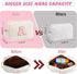 Initial Makeup Bag, Personalized Cosmetic Bag for Women, Monogrammed Travel Toiletry Bag, K