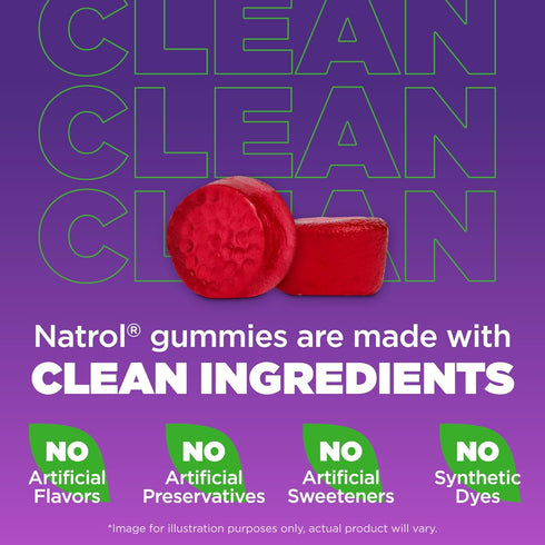 Natrol Kids Melatonin 1mg, 60 Raspberry-Flavored Sleep Gummies for Restful Sleep, 60 Day Supply for Children