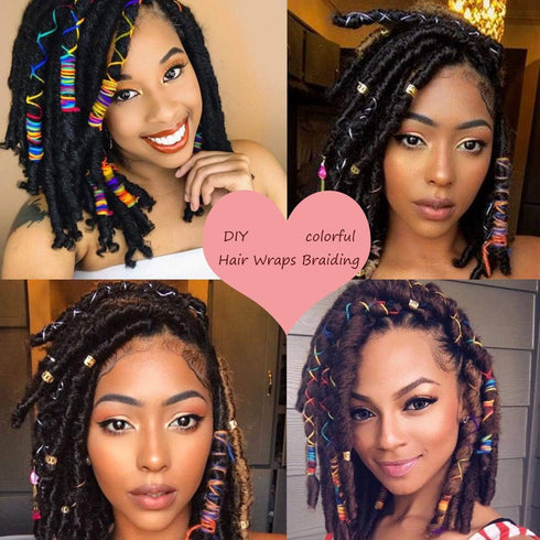 Miman Hair String for Braids - Colorful Styling Hair Braiding Yarn for Dreadlocks and Accessories