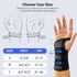 FREETOO Adjustable Wrist Brace for Carpal Tunnel, Anatomically Shaped Hand Support Splint for Pain Relief, Black