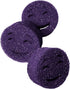 Scrub Moji Scrubbing Sponge Set of 3, Purple, Temperature-Responsive Foam, Stain and Odor-Resistant