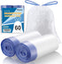 60 Count 6 Gallons Drawstring Garbage Bags for Office, Living Room, Kitchen, Bathroom