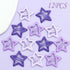 NAISKA Purple Star Hair Clips Non Slip Hair Pins Snap Hair Barrettes Cute Hair Accessories for Girls Women Cute Hair Decoration(12PCS)