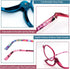 Sehnsucht 2 Pairs Eye Makeup Reading Glasses - Women's Magnifying Cosmetic Readers for Makeup