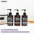 KUNDAL Premium Hair Care Set with Natural Shampoo & Conditioner, 500ml Each, Baby Powder Scent