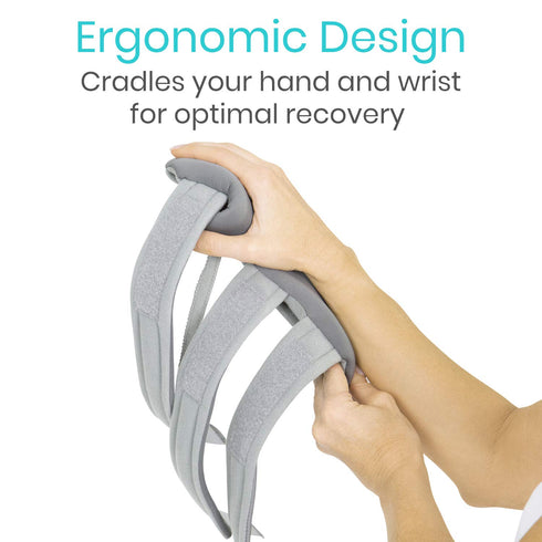 Vive Resting Hand Splint (Right), Night Immobilizer Wrist Finger Brace, Thumb Stabilizer Wrap for Arthritis,