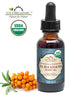 US Organic Sea Buckthorn Berry Oil - Supercritical CO2 Extracted - 100% Pure Virgin in Amber Glass Bottle