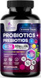 Daily Probiotic and Prebiotic Supplement 60 Billion CFU | 60 Capsules | Digestive Gut & Immune Health Support