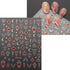 JMEOWIO 9 Sheets Moon Star Nail Art Stickers Decals Self-Adhesive Sun Nail Supplies for Decoration Accessories