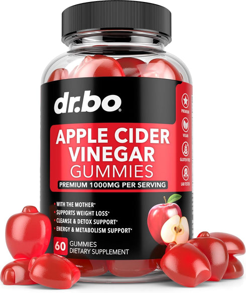 ACV Apple Cider Vinegar Gummies, Natural Support for Weight Loss, 1000MG with The Mother