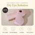 Silk Cordless Heated Eye Mask for Dry Eyes, USB Rechargeable Electric Eye Mask for Blepharitis and Stye - Pink
