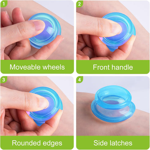 Sets Set (6 Eiito Cupping Therapy -Silicone Cups Firm Cups) Professional Massage Tool for Muscle Soreness Pain Relief
