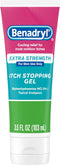 Benadryl Extra Strength Anti-Itch Topical Gel with 2% Diphenhydramine HCI for Itch Relief, 3.5 fl. oz