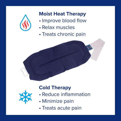 Bed Buddy Back Wrap Heat Pad, Microwaveable Heating Pad & Cold Pack for Back, Neck & Muscle Pain