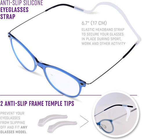 SQV Eyeglass and Sunglass Repair Kit - Complete Glasses Family Kit with Mini Screws, Tweezers, Screwdriver, Nose Pads