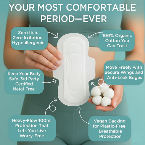 Organic Cotton Tampons & Pads Feminine Care Bundle