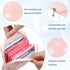 Skrfren 4 Pack Samll Portable Sanitary Napkin Storage Bag, Period Pouch for Purse Sanitary Pad Storage Bag Cute