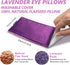 Lavender Eye Pillow for Relaxation, Yoga, Sleeping, Weighted Eye Mask Heated for Headache, Sinus, Dry Eyes Relief,