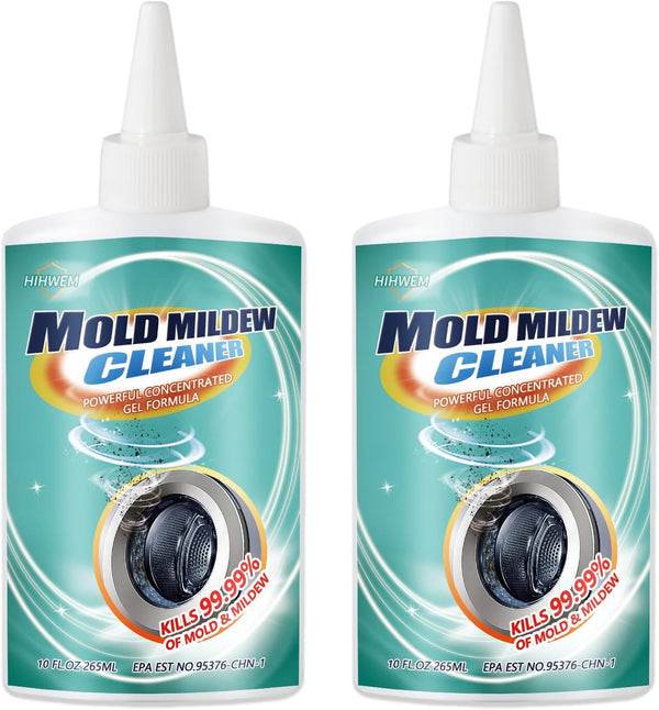 Mold Remover Gel, Household Cleaner for Washing Machine, Refrigerator Strips, Grout Cleaner, 2-Pack