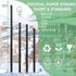 Paper Cocktail Straws 5 inch - 500 ct. Biodegradable Small Black Drinking Straws for Restaurant, Bar, Food Services