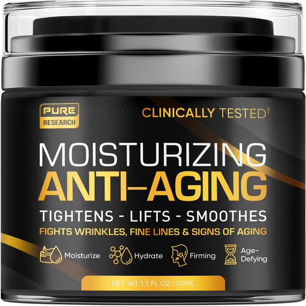 Men's Face Cream Moisturizer, Anti-Aging Cream with Collagen, Retinol & Hyaluronic Acid for Day & Night Skin Care