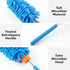 Microfiber Duster for Cleaning, Tukuos Hand Washable Duster with 2 Replaceable Heads, Extendable Pole for Home
